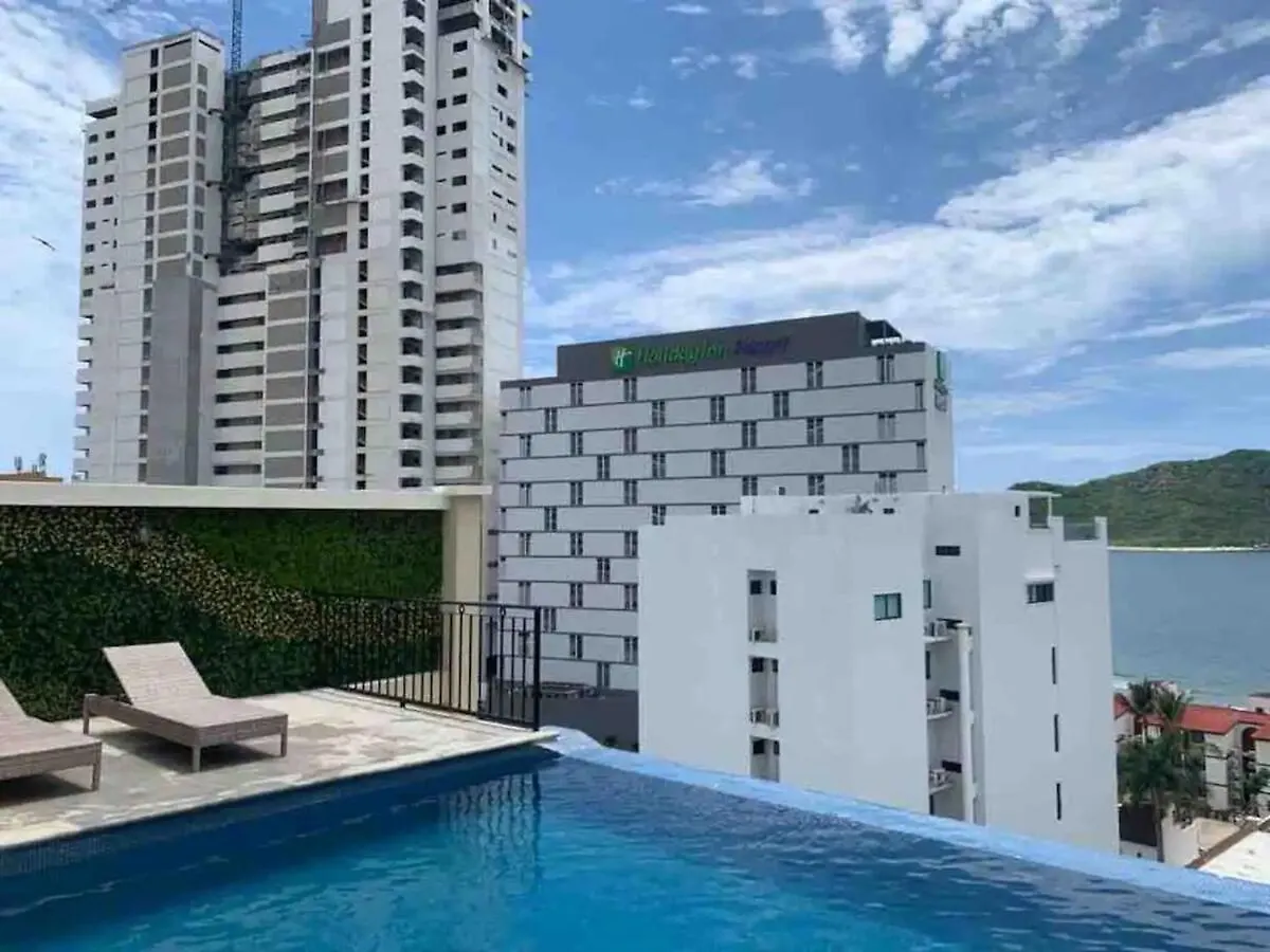 شقة Espectacular Condo En Blue Marlin Zona Dorada Beach ماساتلان